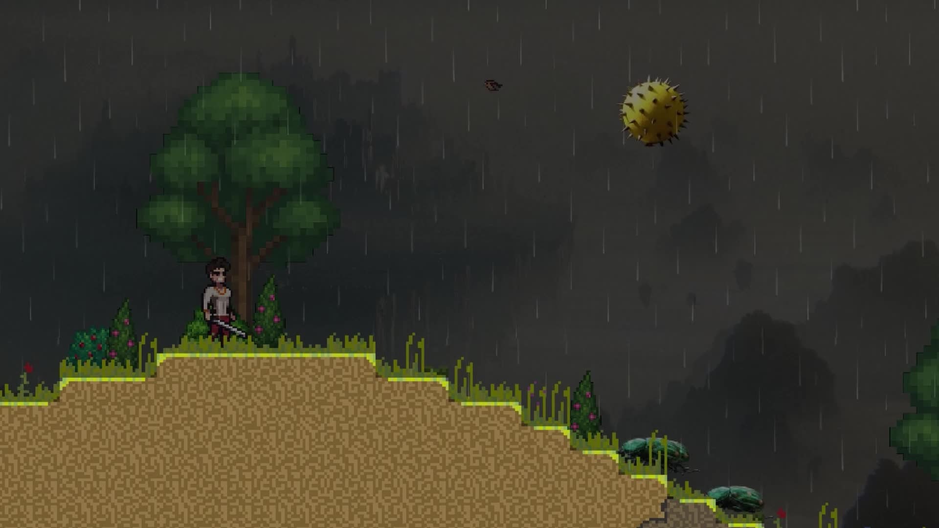 The Player faces off against an encroaching pack of monsters